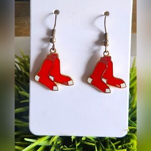 Boutique Boston Red Sox Earrings